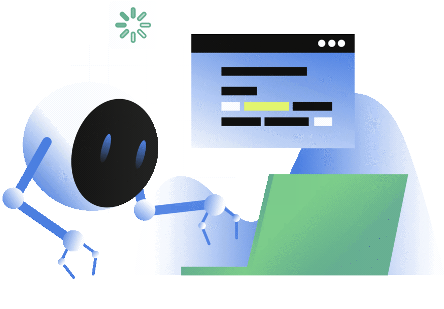 AI content writing illustration